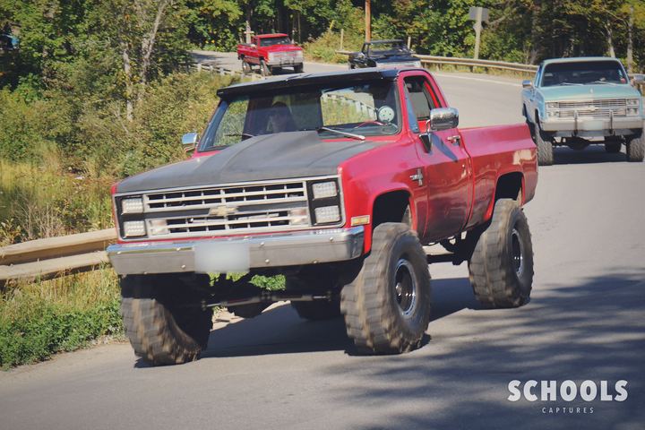 Dark red lifted K10